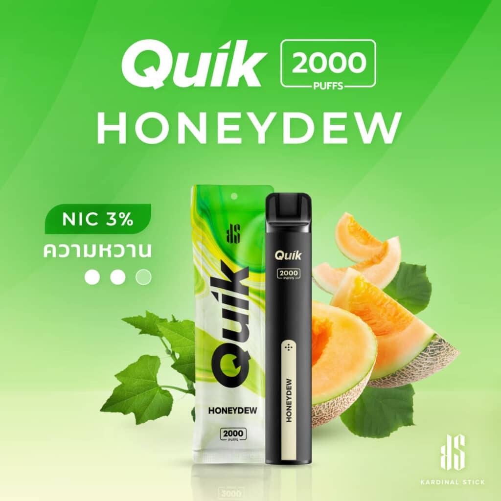 KS Quik 2000 Puffs กลิ่น Honeydew