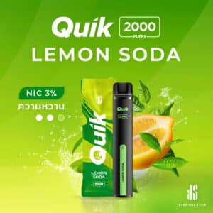 KS Quik 2000 Puffs กลิ่น Lemon Soda
