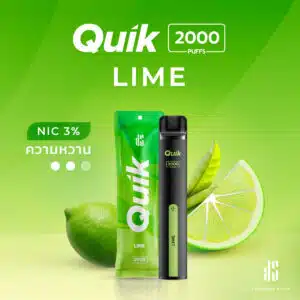 KS Quik 2000 Puffs กลิ่น Lime